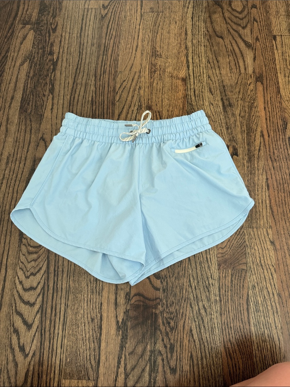 Vuori Light Blue Athletic Shorts with Drawstring